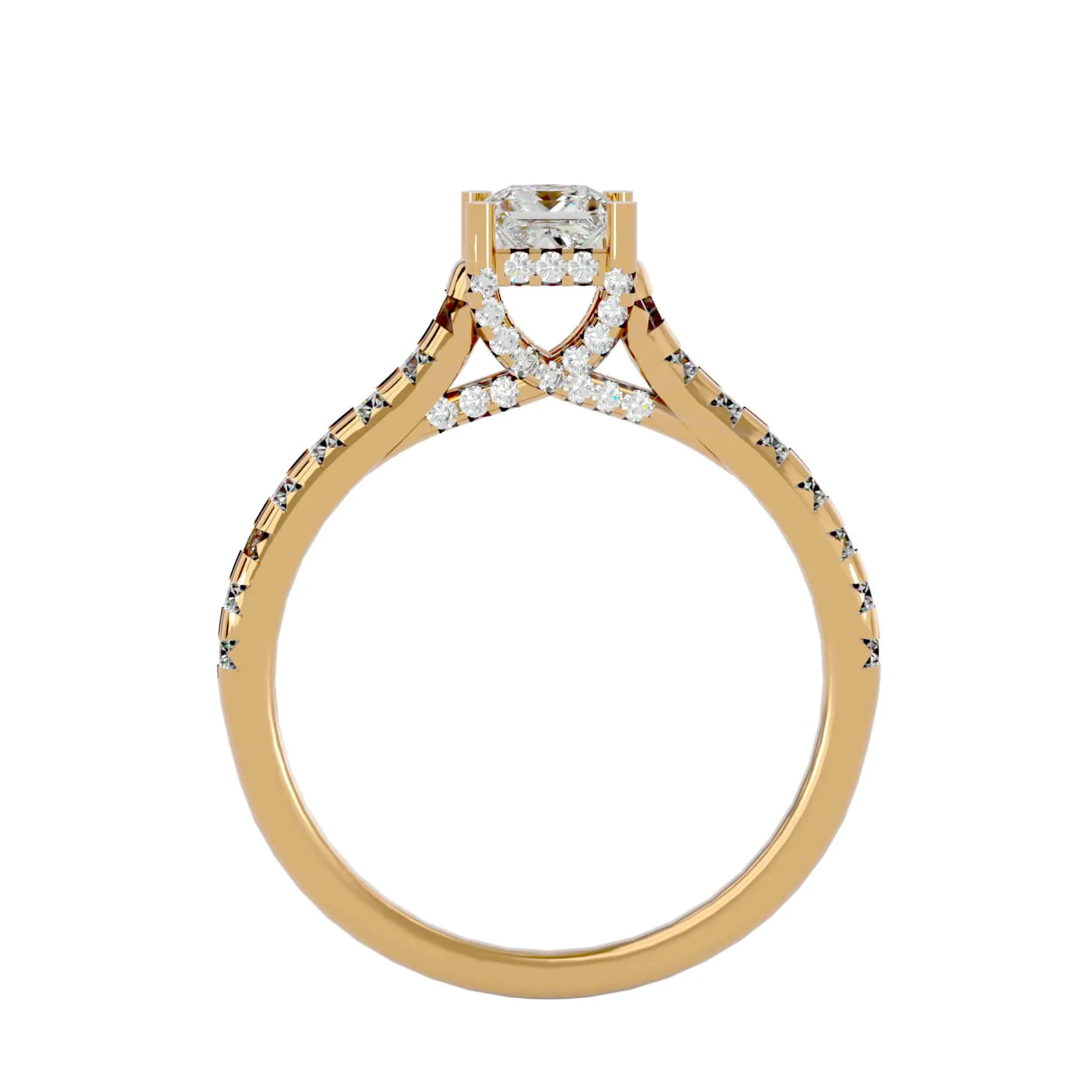 1.00ct Lucy Princess Cut Engagement Ring