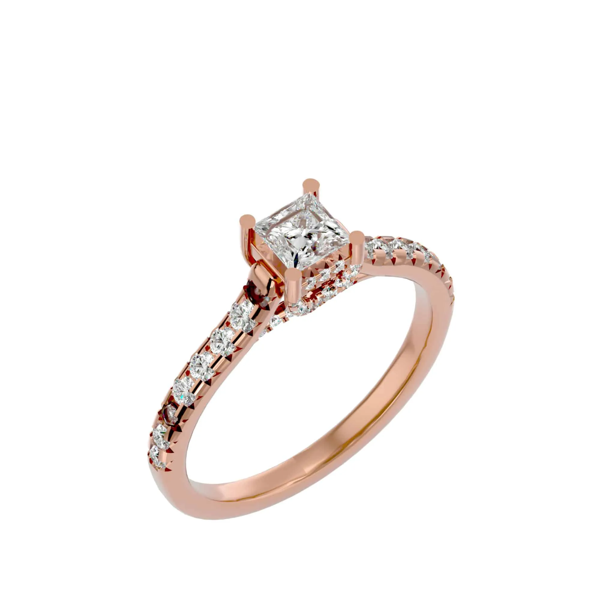1.00ct Lucy Princess Cut Engagement Ring