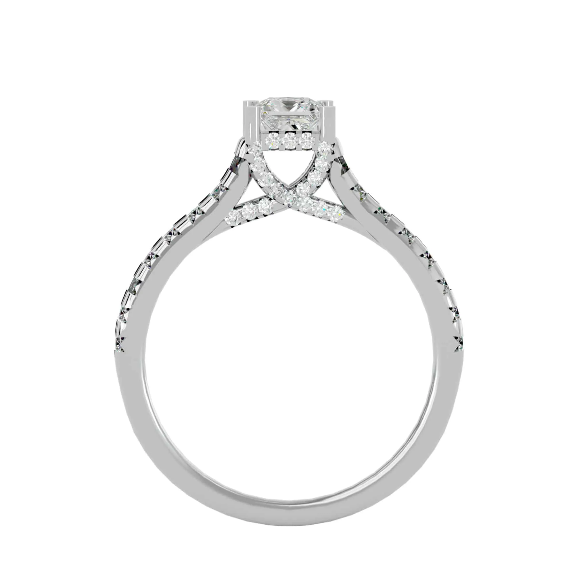 1.00ct Lucy Princess Cut Engagement Ring