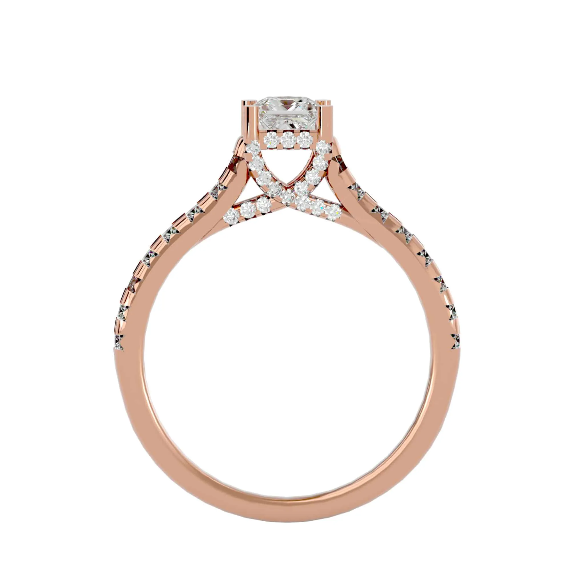 1.00ct Lucy Princess Cut Engagement Ring