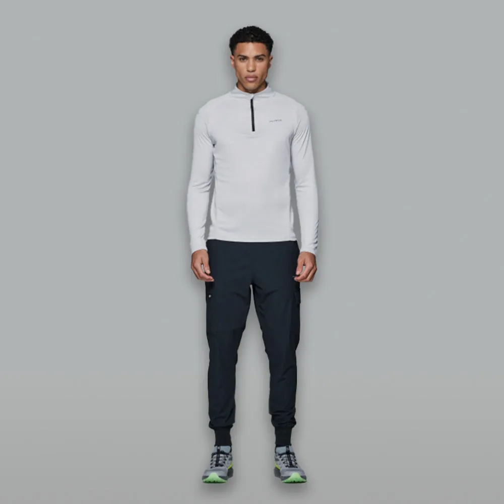 Altryn Tech Half Zip/Pant Cargo Tracksuit Set Grey/Black