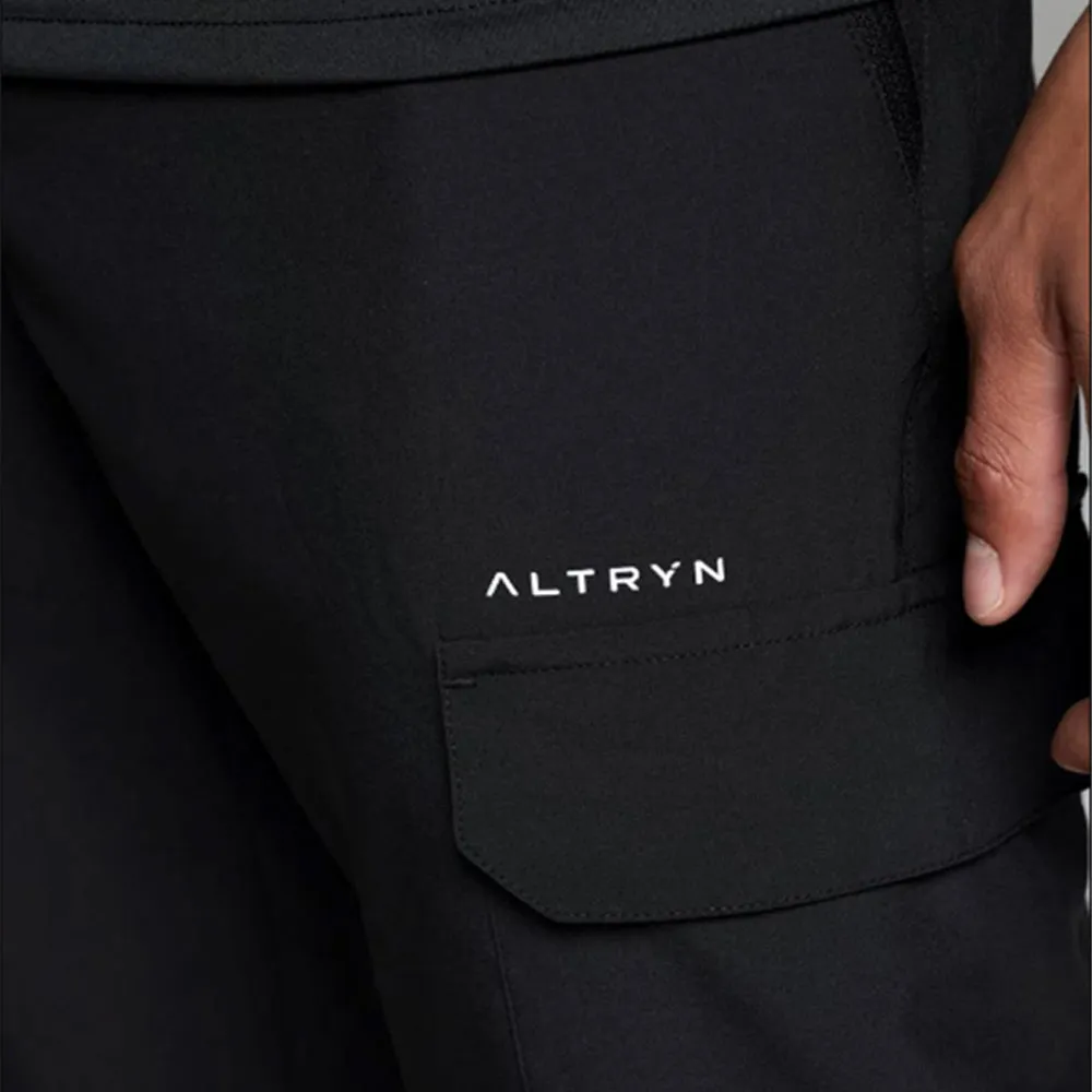 Altryn Tech Half Zip/Pant Cargo Tracksuit Set Grey/Black