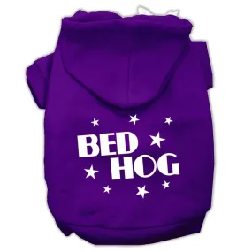 Bed Hog Screen Printed Pet Hoodies Purple Size XL (16)