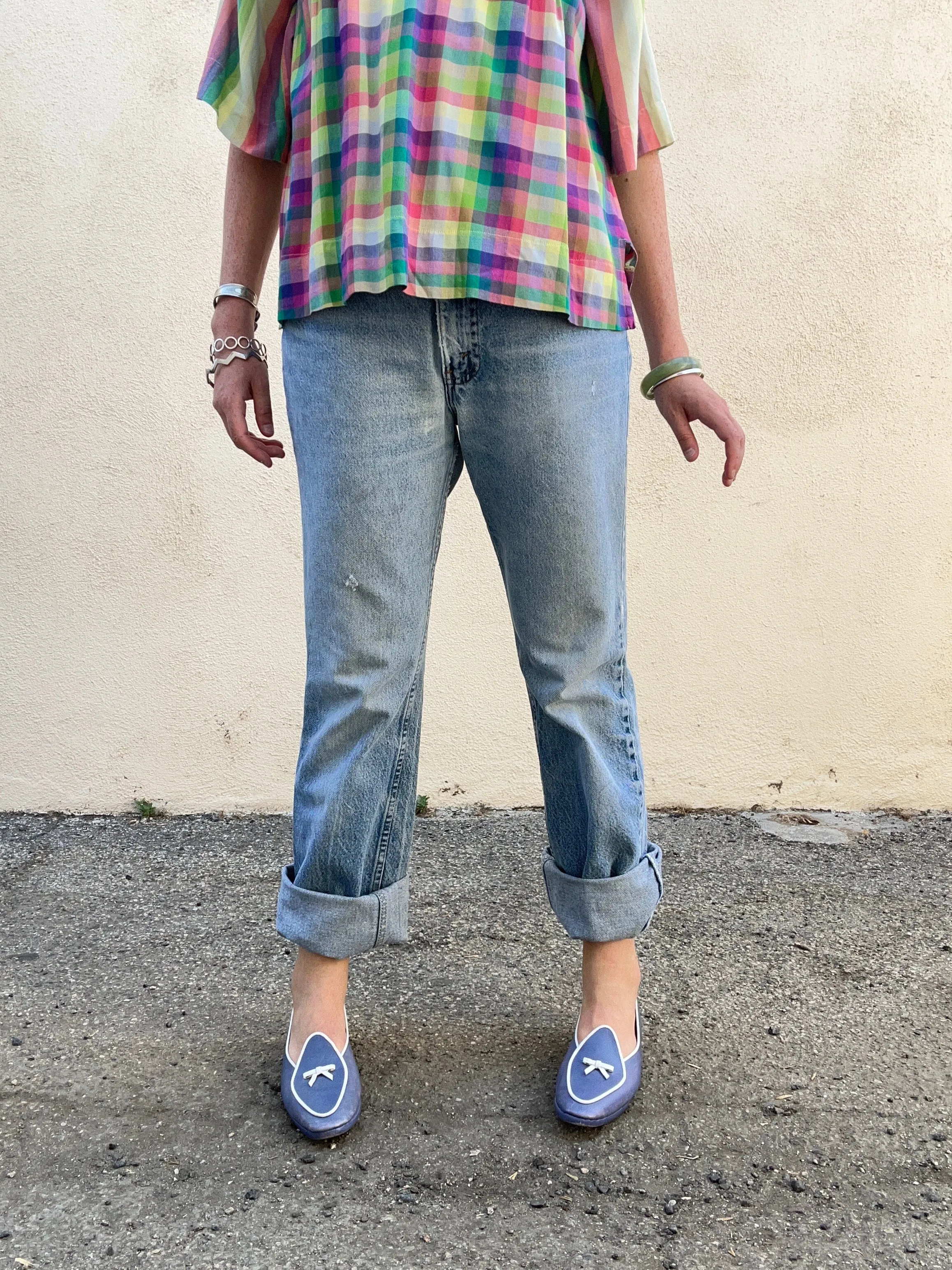 Belgian Shoes in Lilac Calf Leather