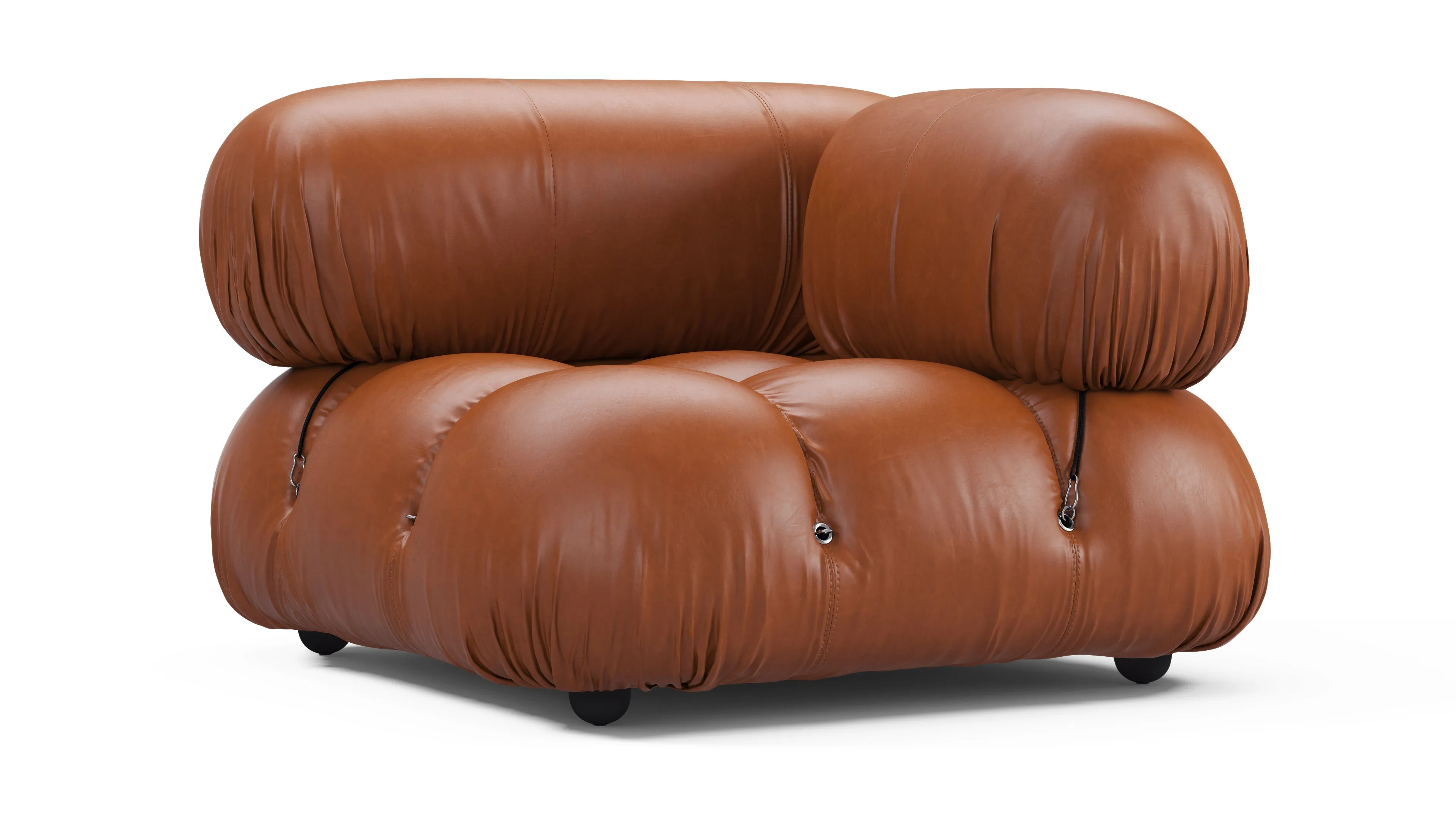 Belia - Belia Module, Right Corner, Tan Premium Leather
