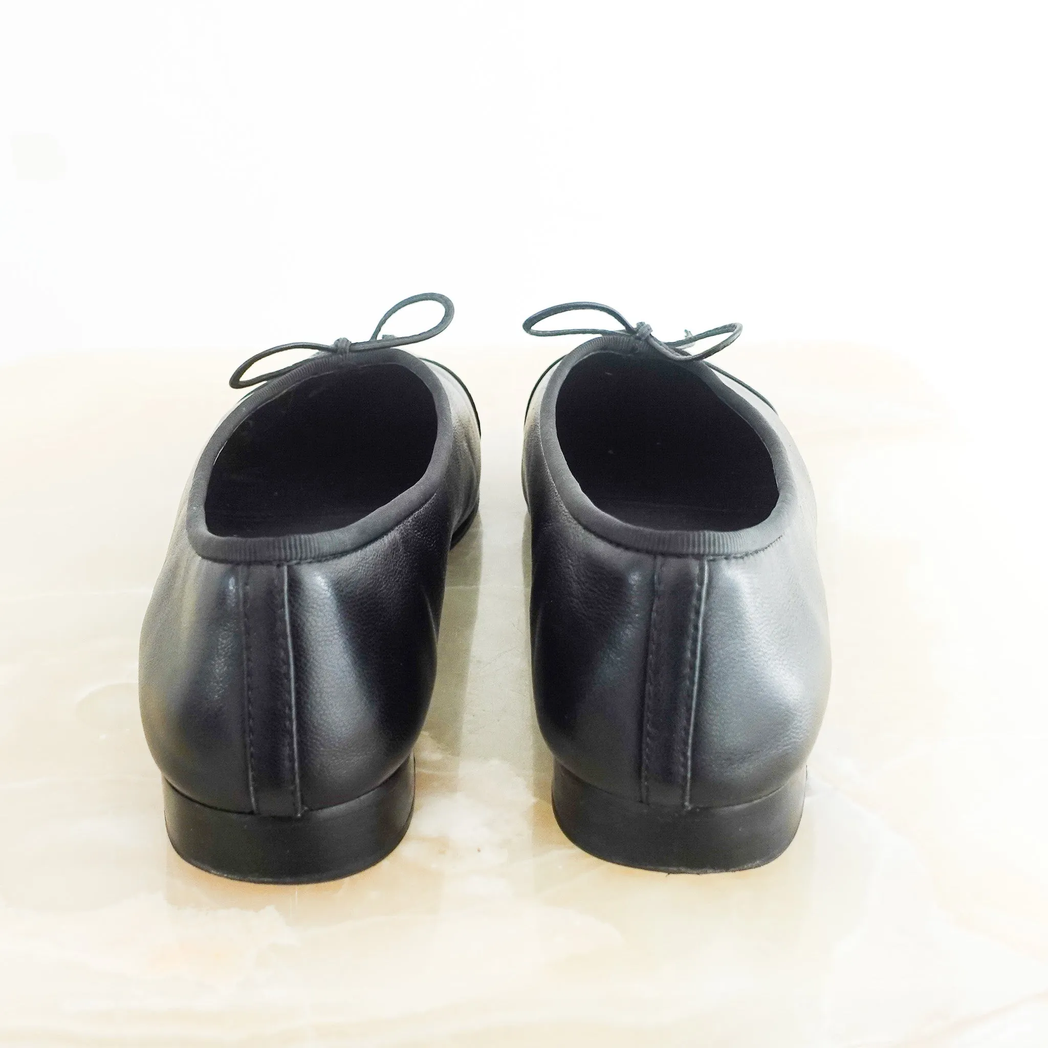 Black ballet flats RRP £970