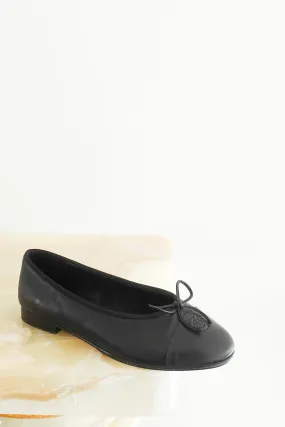 Black ballet flats RRP £970