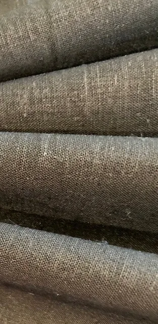 Black Smooth Handle Linen/Cotton