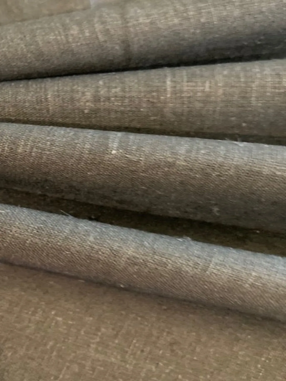 Black Smooth Handle Linen/Cotton