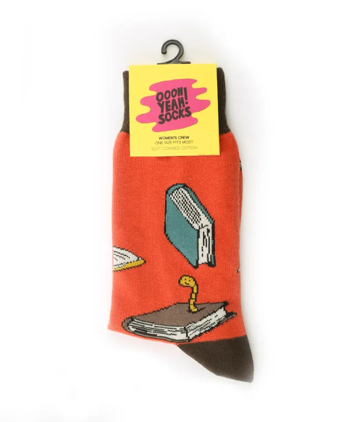 Book Worm - Crew Socks