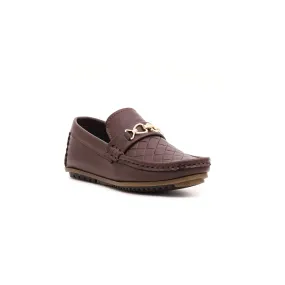 Boys Coffee Formal Moccasin KD0583