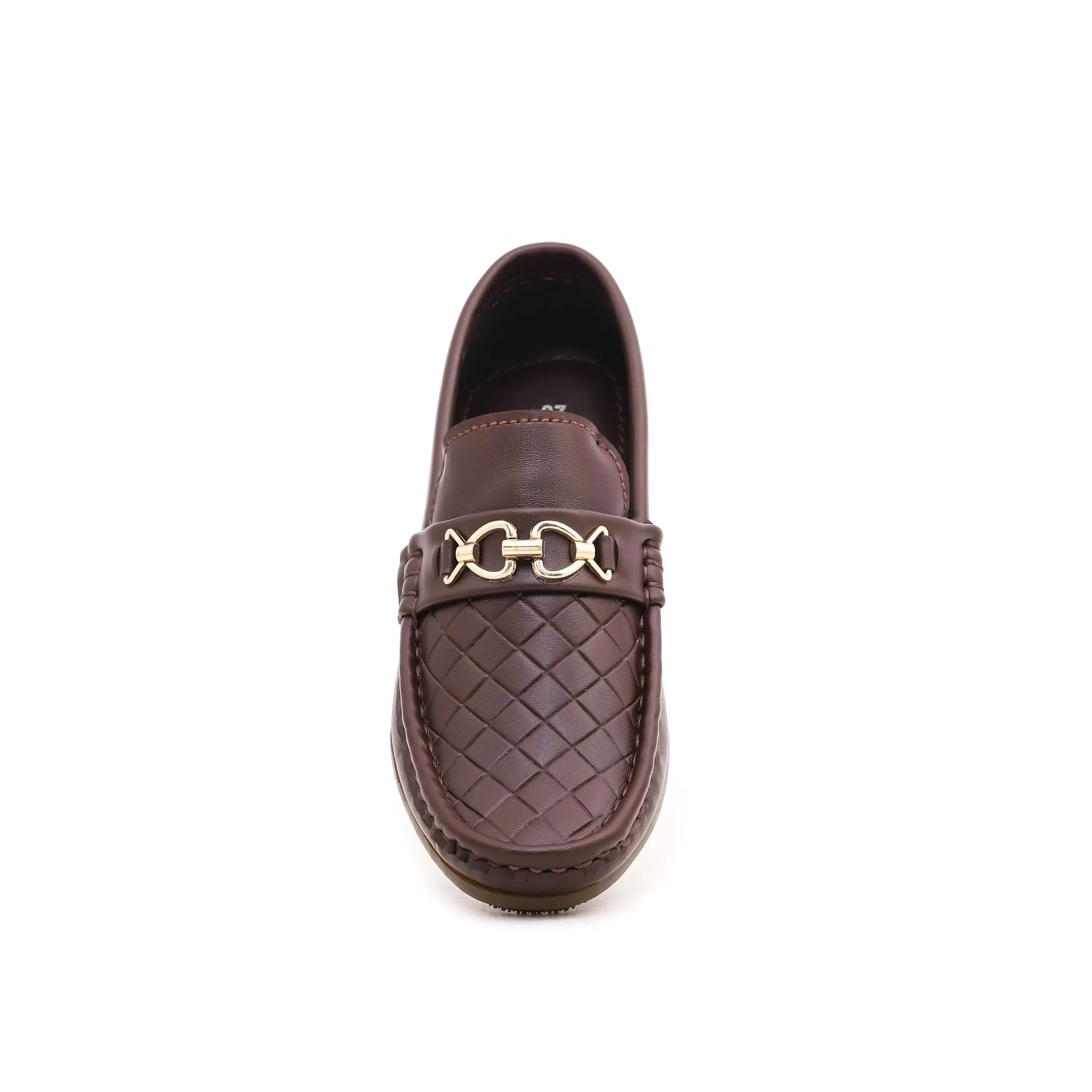 Boys Coffee Formal Moccasin KD0583