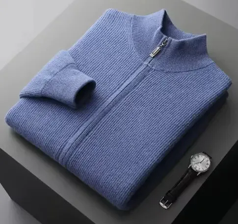 Brunello Cashmere Turtleneck Zip Cardigans