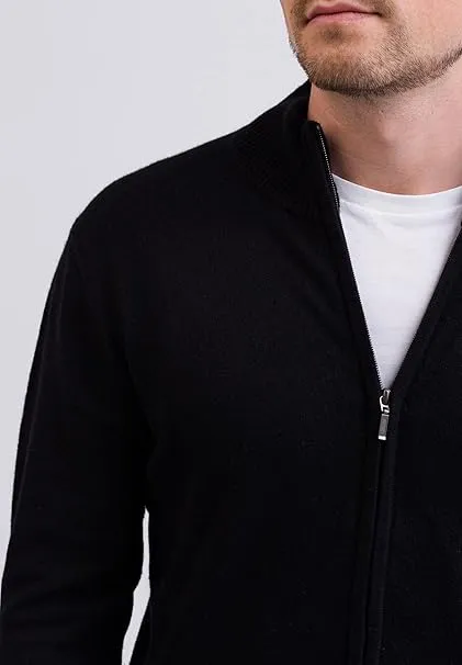 Brunello Cashmere Turtleneck Zip Cardigans