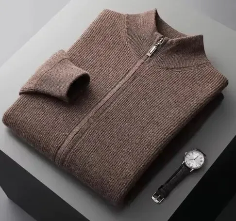 Brunello Cashmere Turtleneck Zip Cardigans