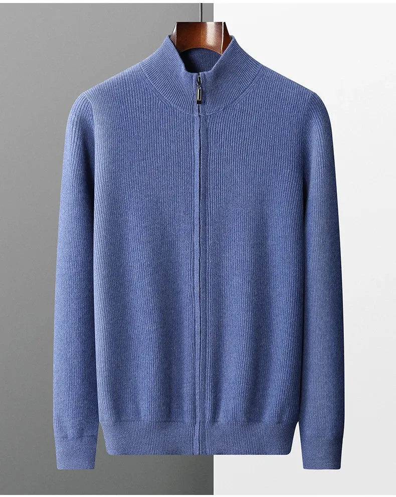 Brunello Cashmere Turtleneck Zip Cardigans