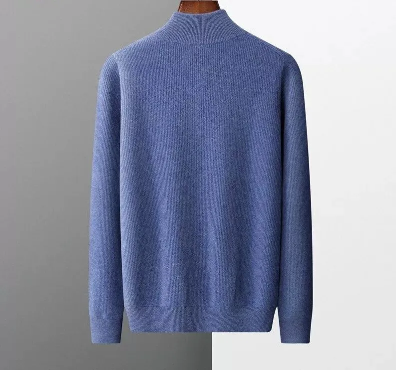 Brunello Cashmere Turtleneck Zip Cardigans