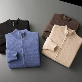 Brunello Cashmere Turtleneck Zip Cardigans
