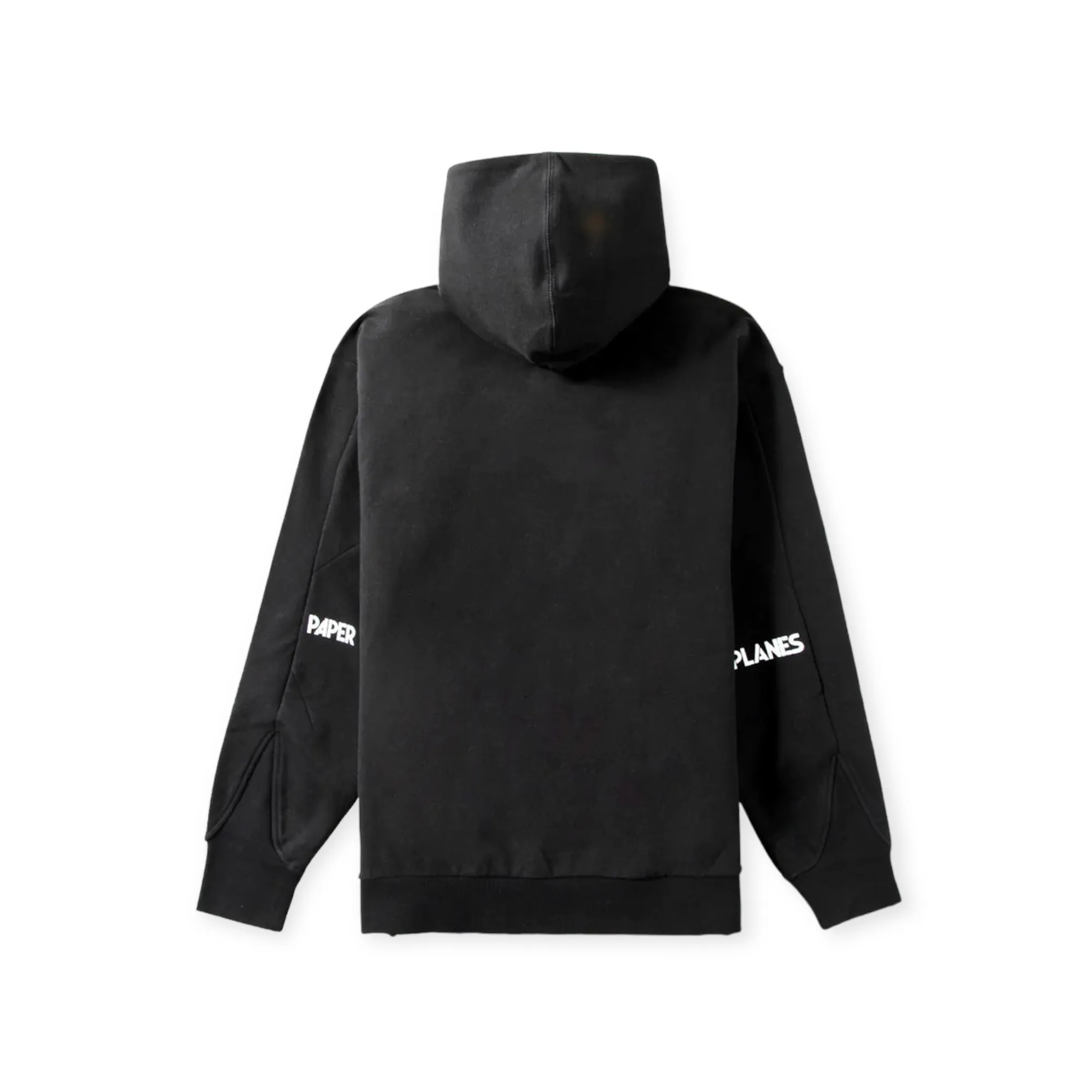 Brushed Surface Fleece Hoodie - Black