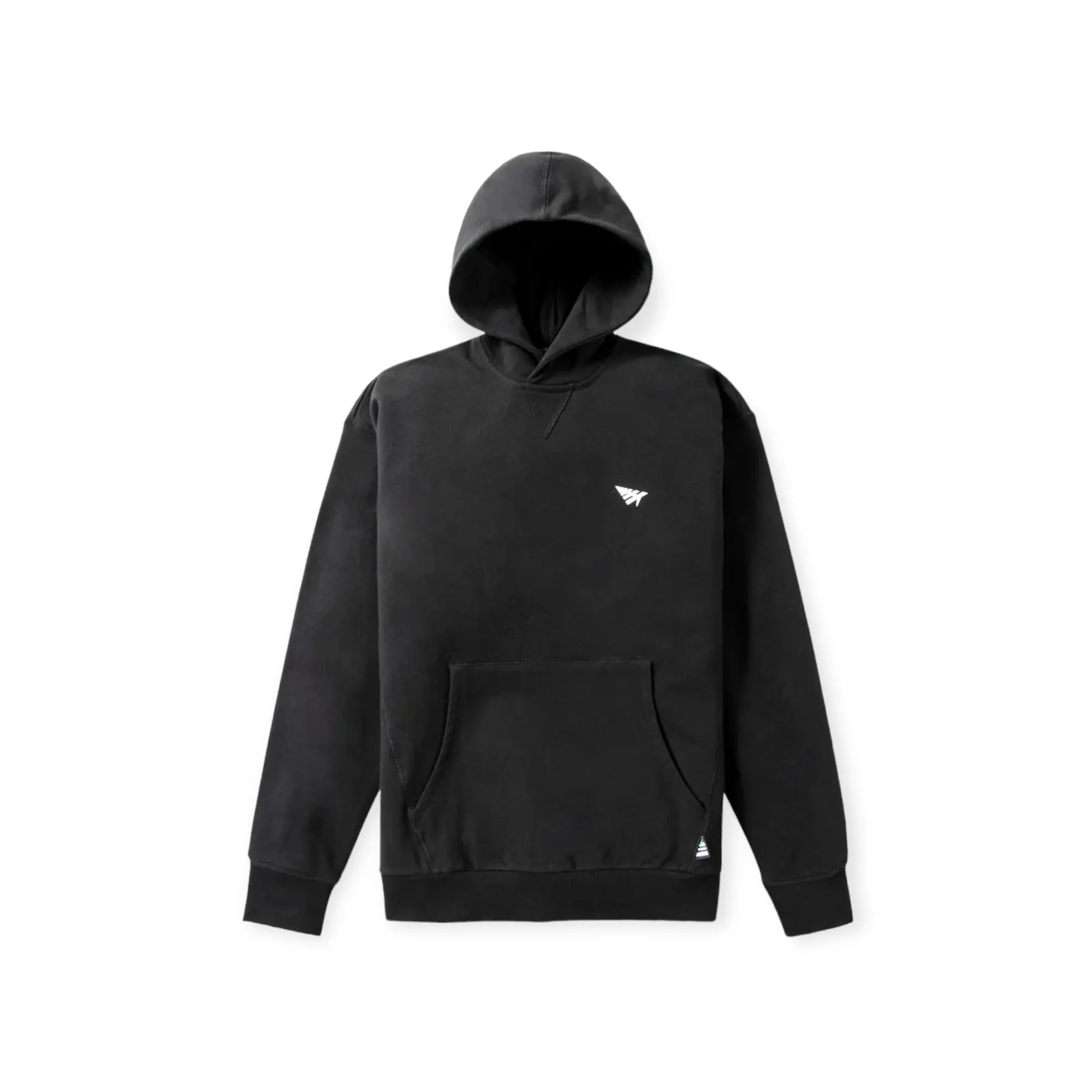 Brushed Surface Fleece Hoodie - Black