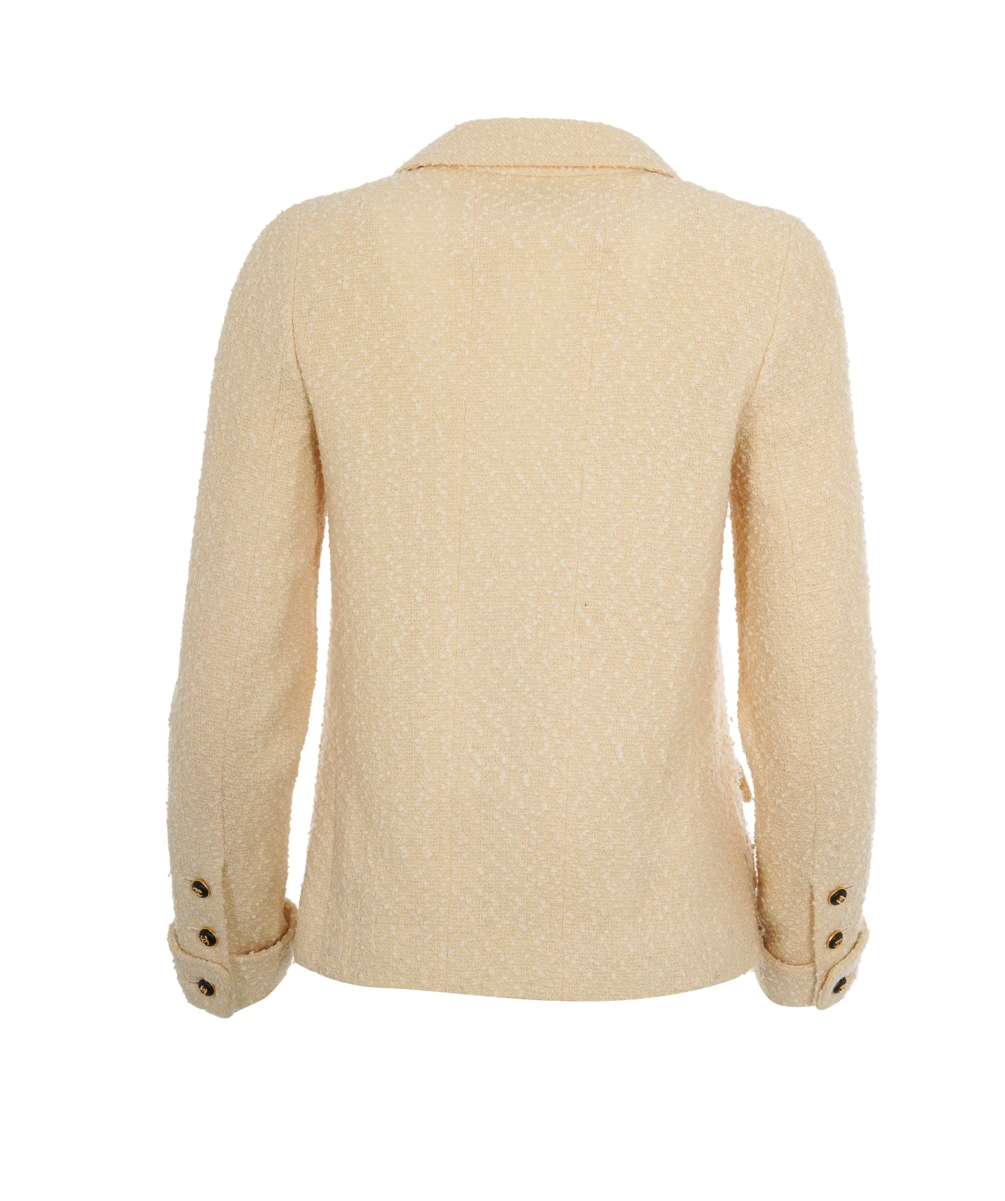 Chanel 95A Big CC Buttons Jacket Cream ASL10513