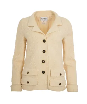 Chanel 95A Big CC Buttons Jacket Cream ASL10513
