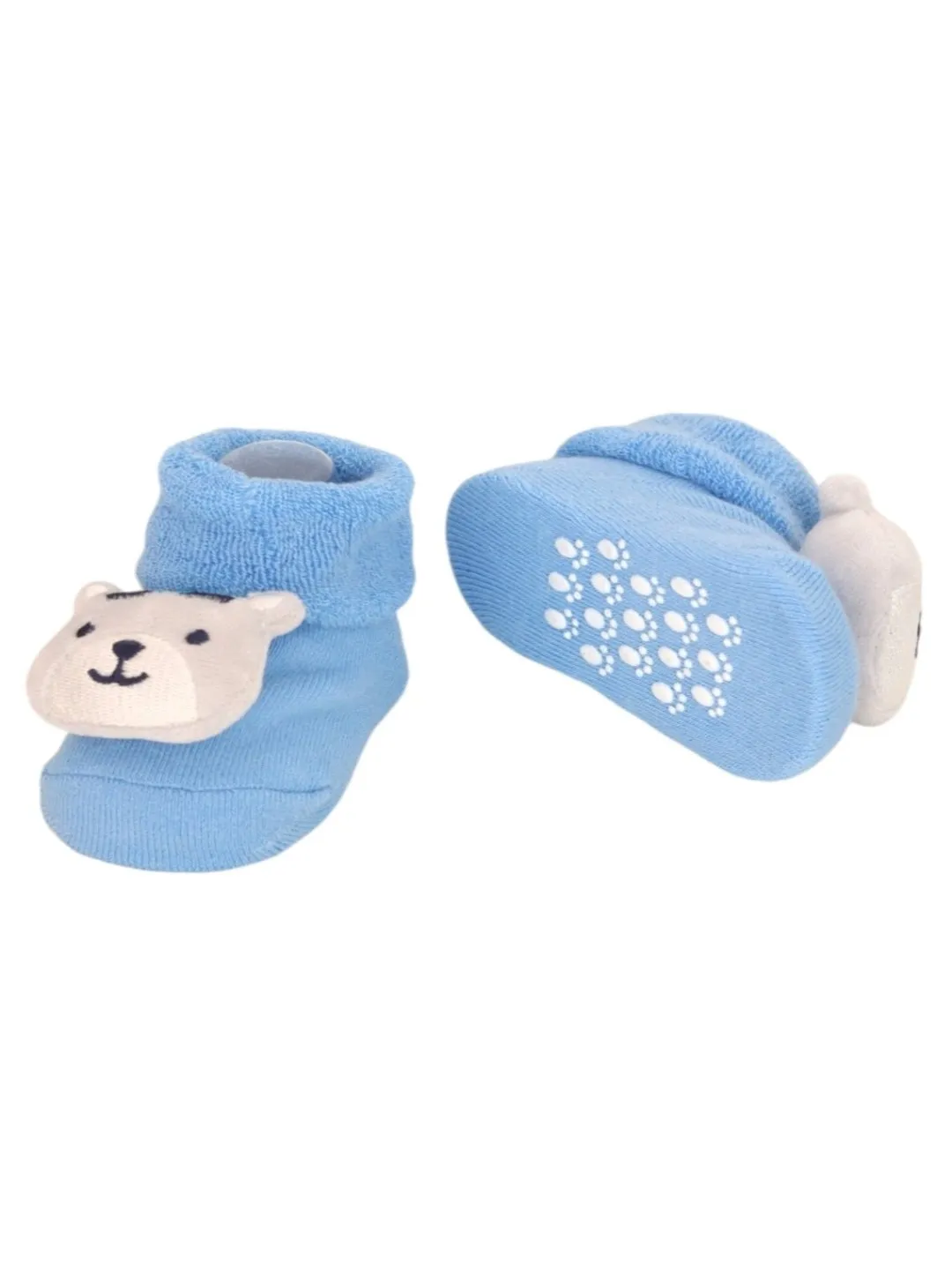 Charming Cotton Rattle Socks with Animal Theme