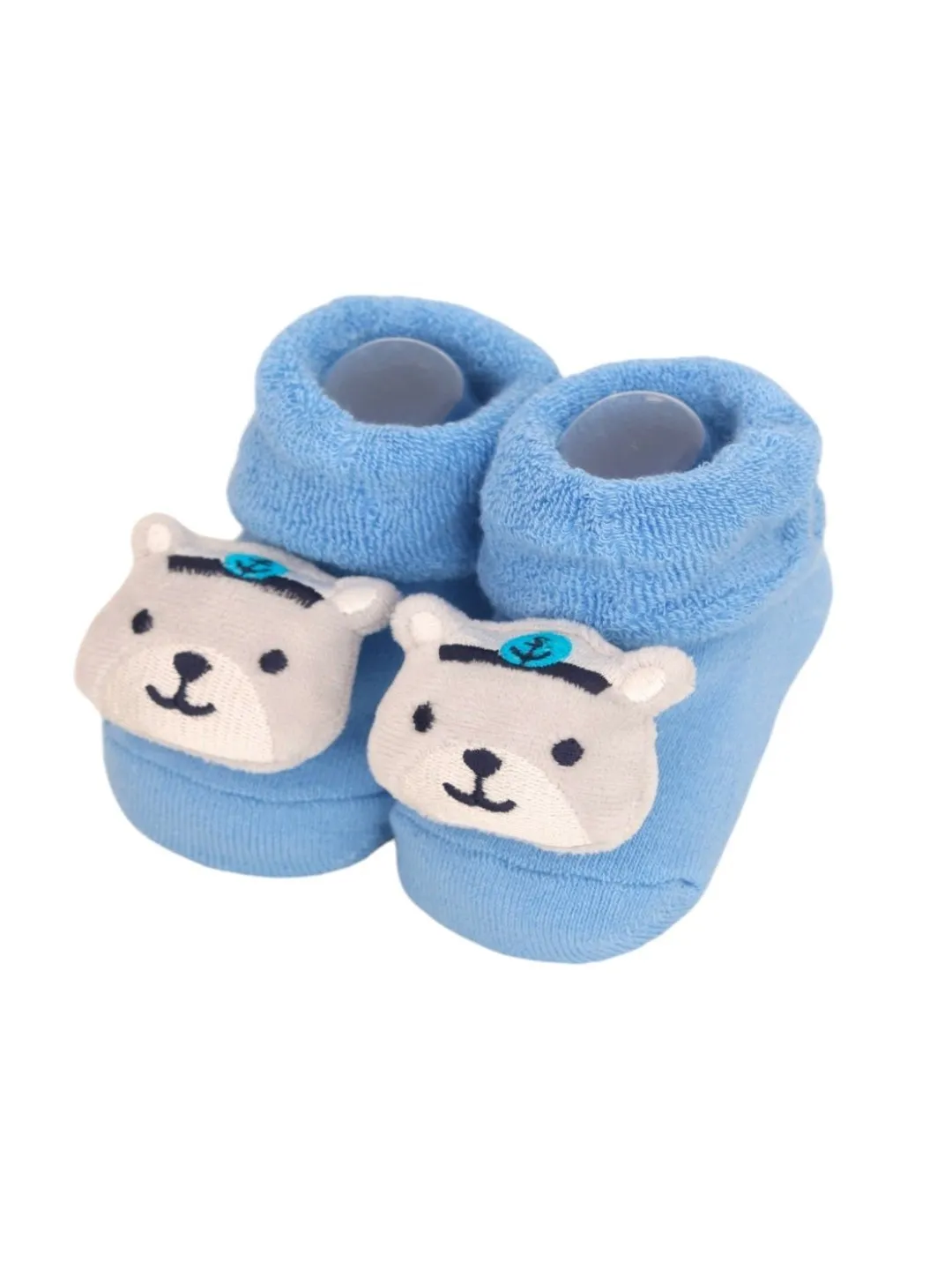 Charming Cotton Rattle Socks with Animal Theme