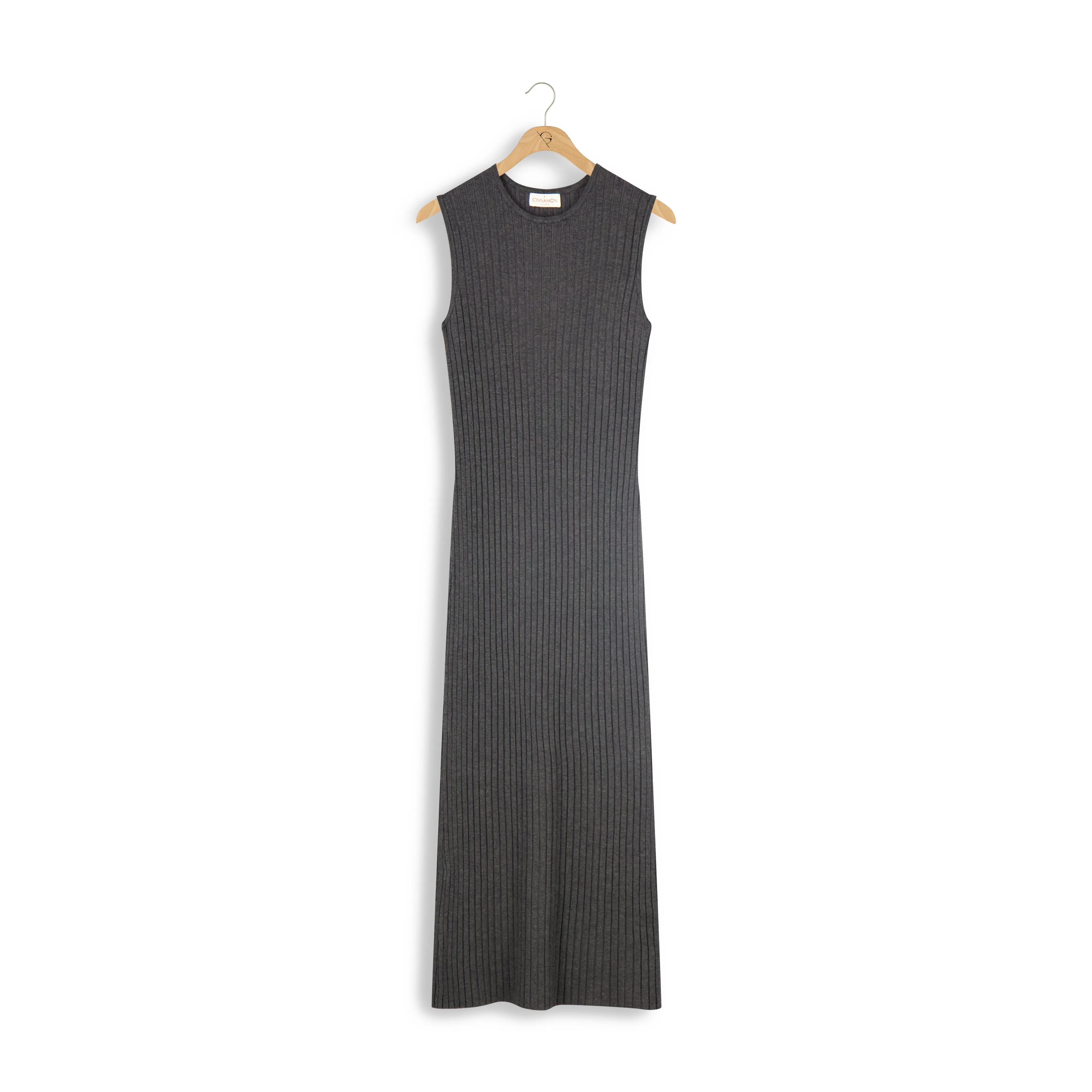 cinnamon sleeveless maxi dress