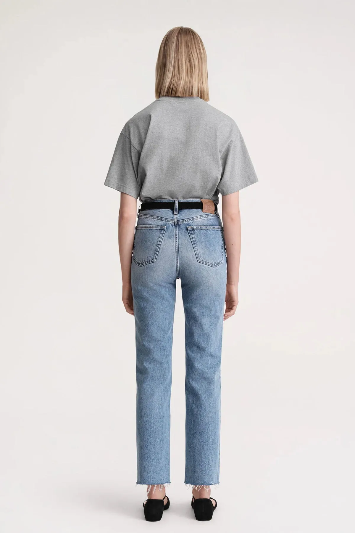 Classic Cut Denim Worn Blue