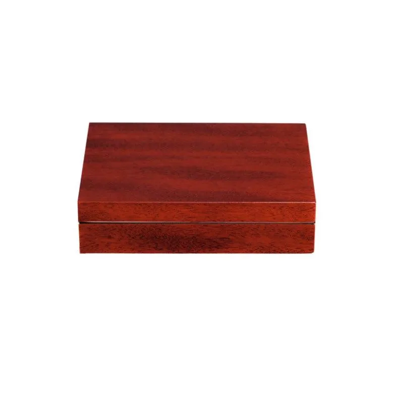 Classical Luxury Style Cherry Wooden Cufflink / Ring Jewelry Storage Case