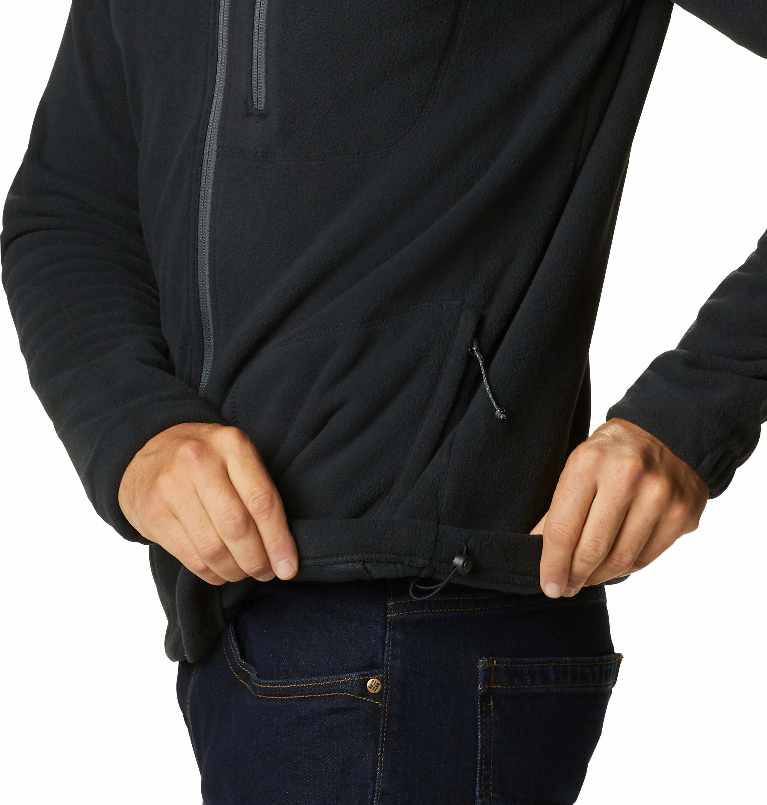 Columbia Mens Fast Trek II Full Zip Fleece BLACK | Lightweight Outdoor Fleece Jacket
