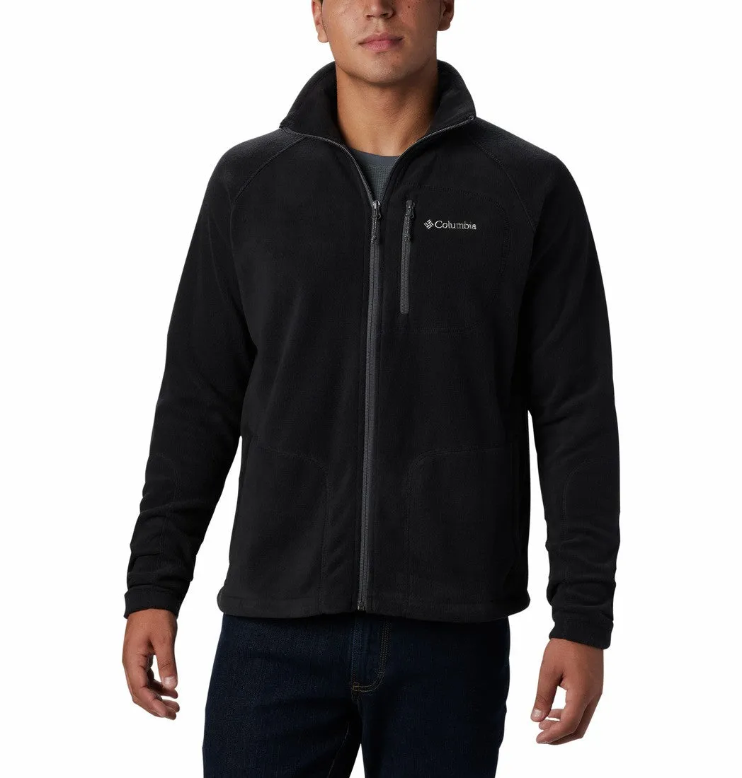 Columbia Mens Fast Trek II Full Zip Fleece BLACK | Lightweight Outdoor Fleece Jacket