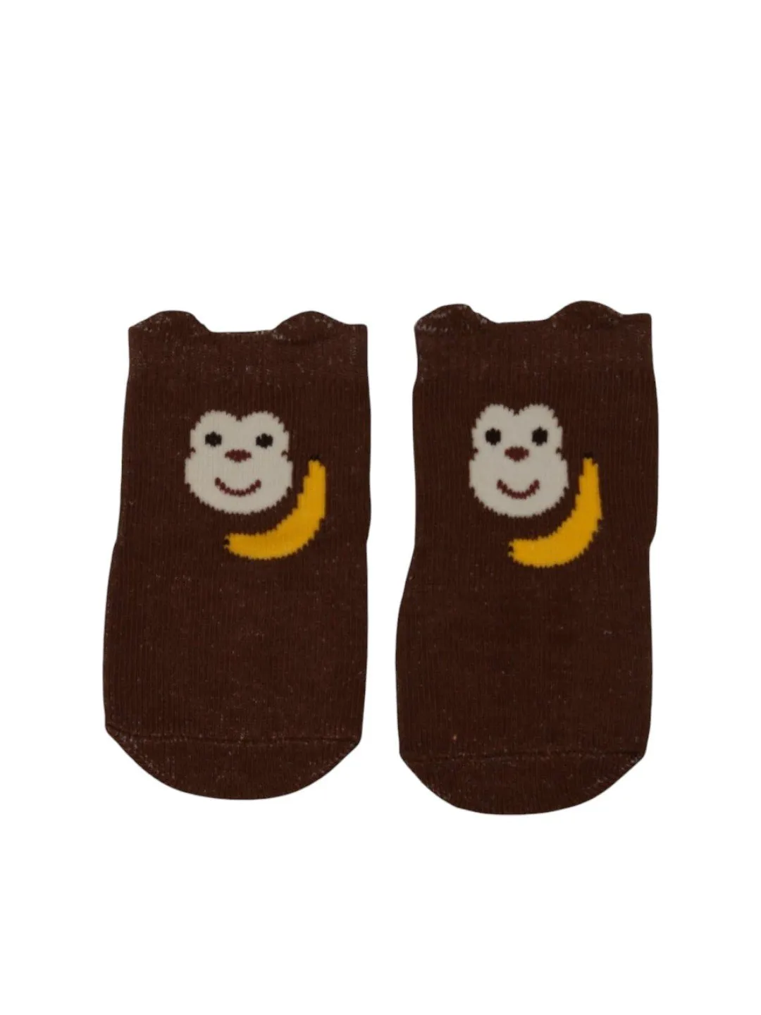 Cozy Walrus and Playful Monkey Socks Combo for Boys - Grey and Brown