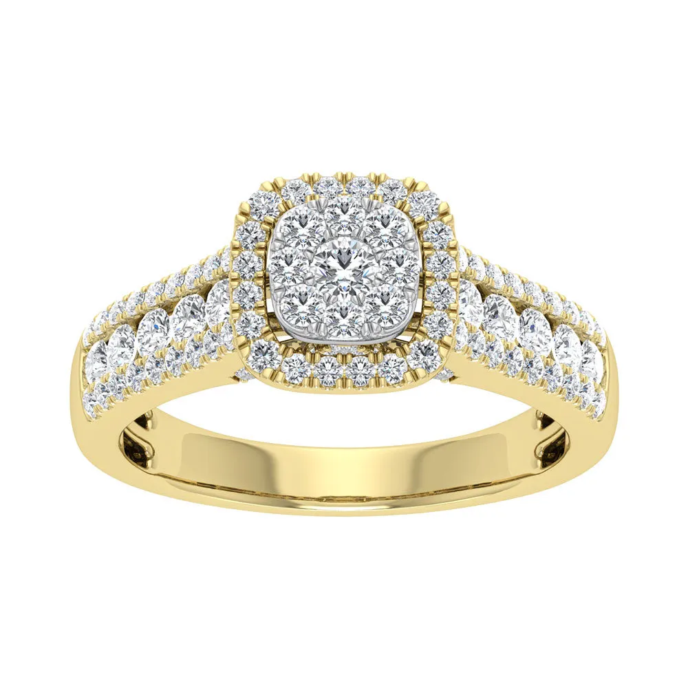 Diamond 7/8 Ct.Tw. Fashion Ring in 14K Yellow Gold