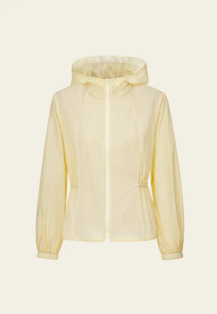 Elasticated-detail Puff-sleeve Jacket