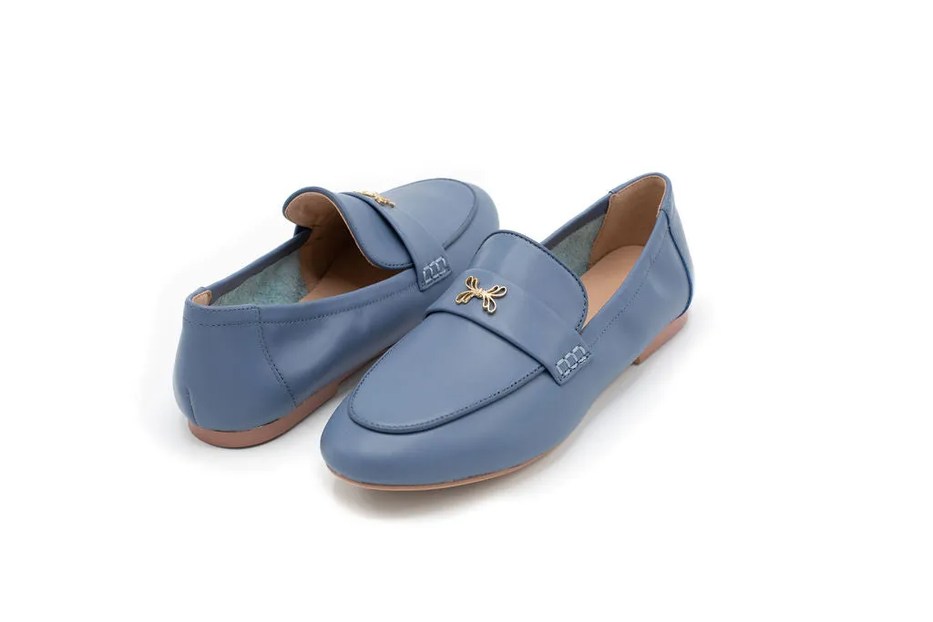 Ella Blue Leather
