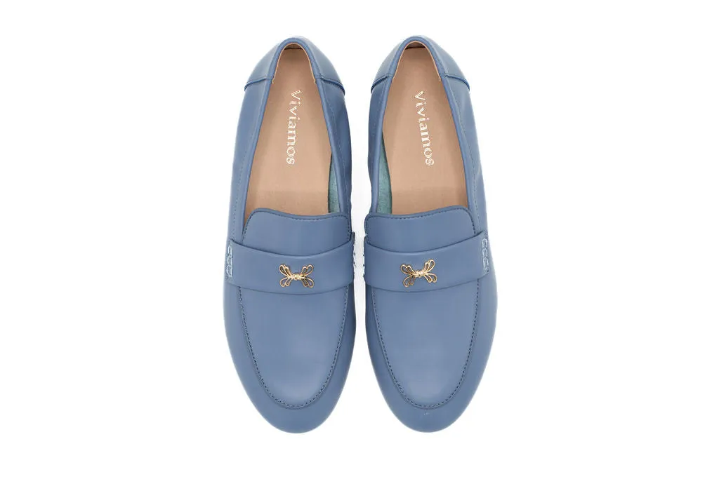 Ella Blue Leather