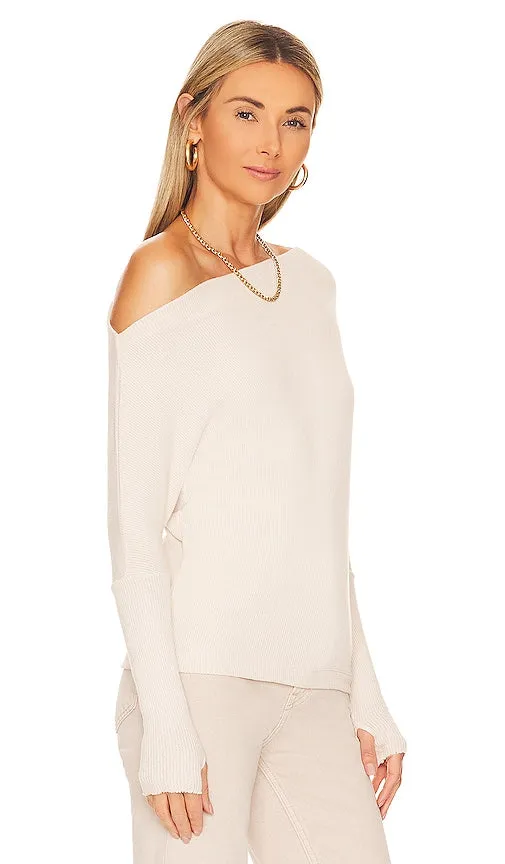 Enza Costa Slouch Top in Ivory