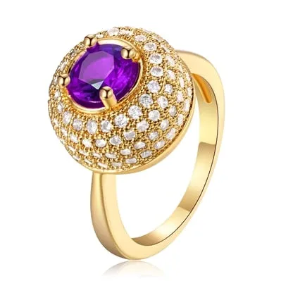 Fashion Luxury Band Zircon Rings For Women