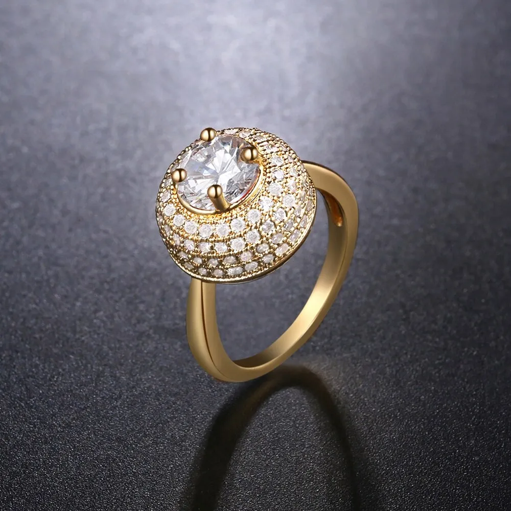 Fashion Luxury Band Zircon Rings For Women