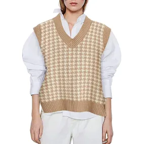 Fashion Sleeveless Women Knitting Vest