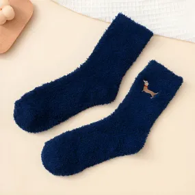 FluffyPaw Winter Crew Socks