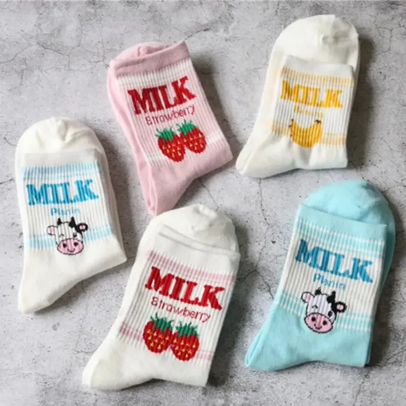 Japanese Cute Milk Socks