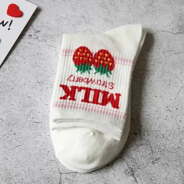 Japanese Cute Milk Socks