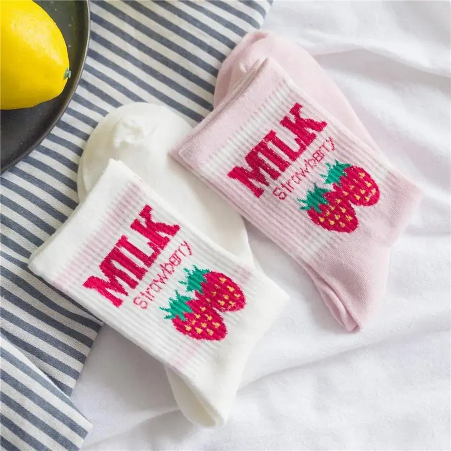 Japanese Cute Milk Socks