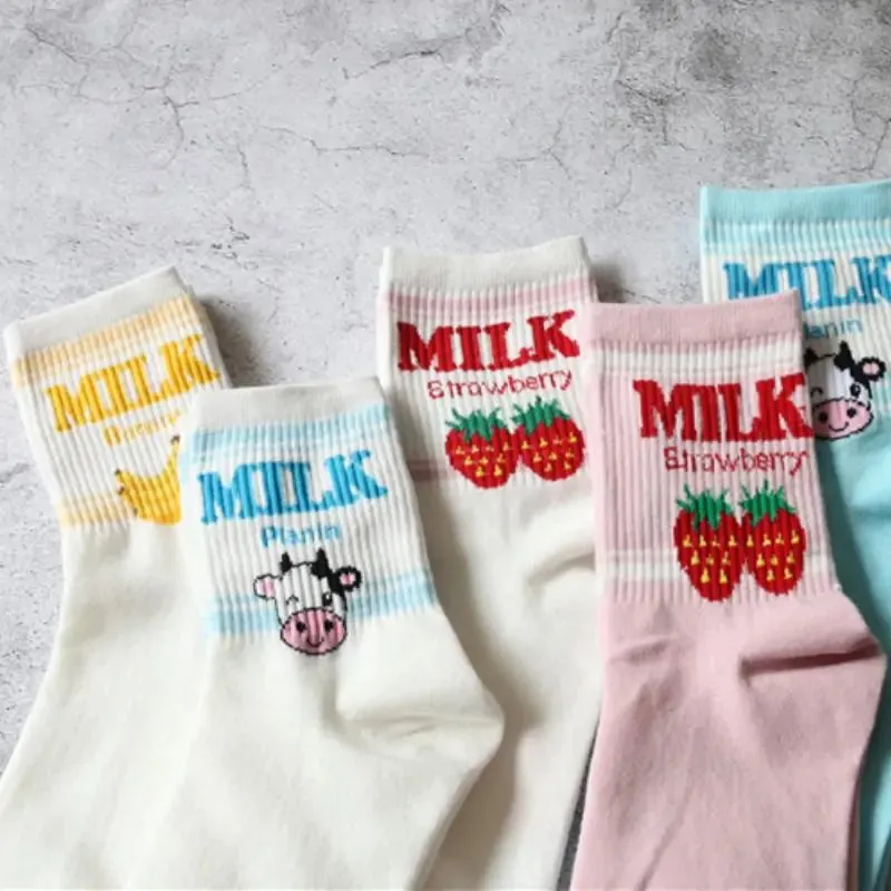 Japanese Cute Milk Socks
