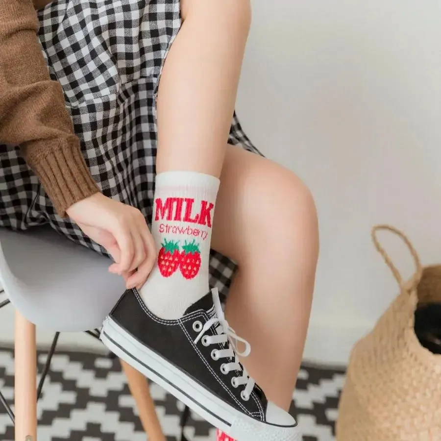 Japanese Cute Milk Socks