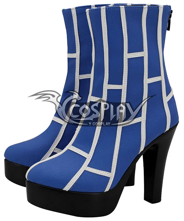 Jojo'S Bizarre Adventure：Stone Ocean Cujoh Jolyne Blue Cosplay Boots