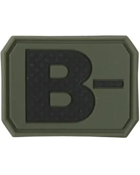 Kombat UK Blood Group Patch - B-  Tactical Patch
